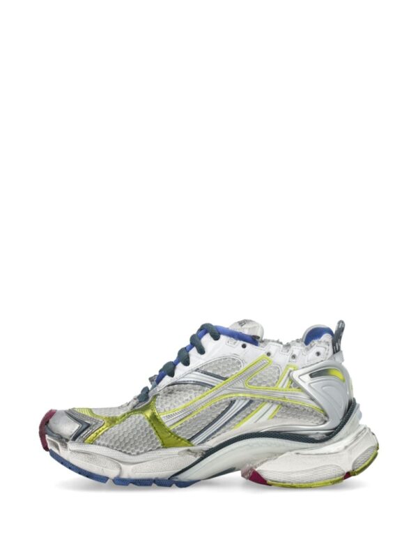 Balenciaga metallic-effect panelled sneakers - Image 4