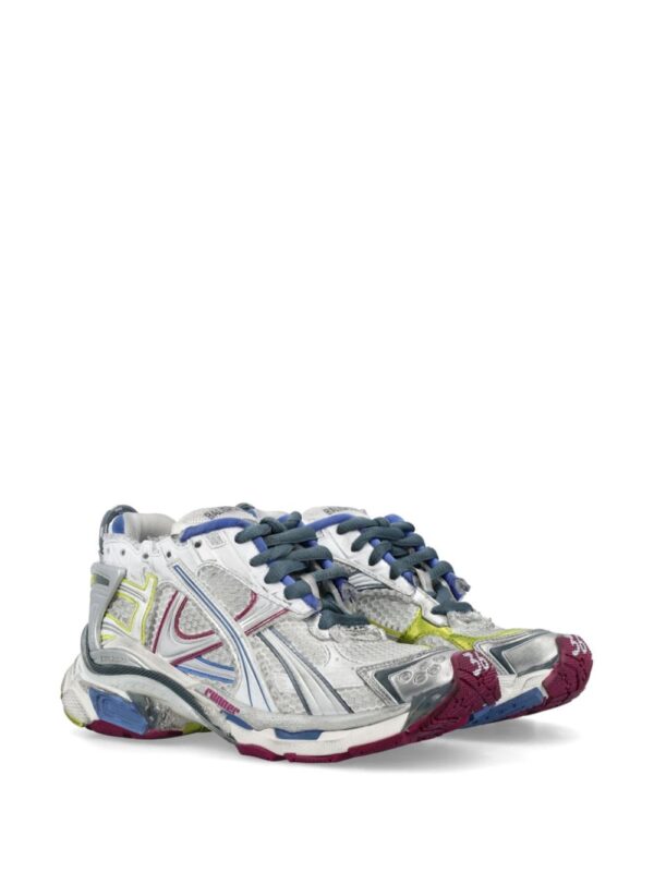 Balenciaga metallic-effect panelled sneakers - Image 2