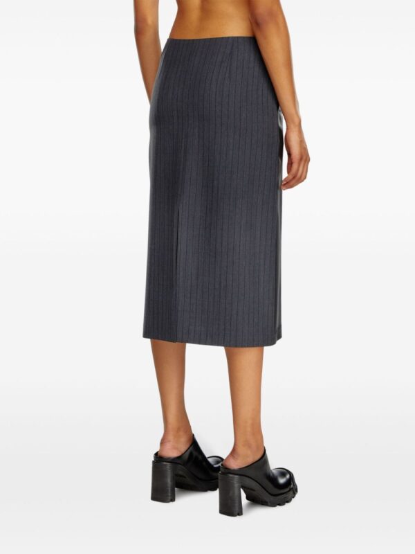 Diesel  O-Rion faux-leather midi skirt - Image 4