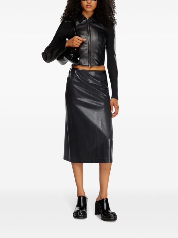 Diesel  O-Rion faux-leather midi skirt - Image 2