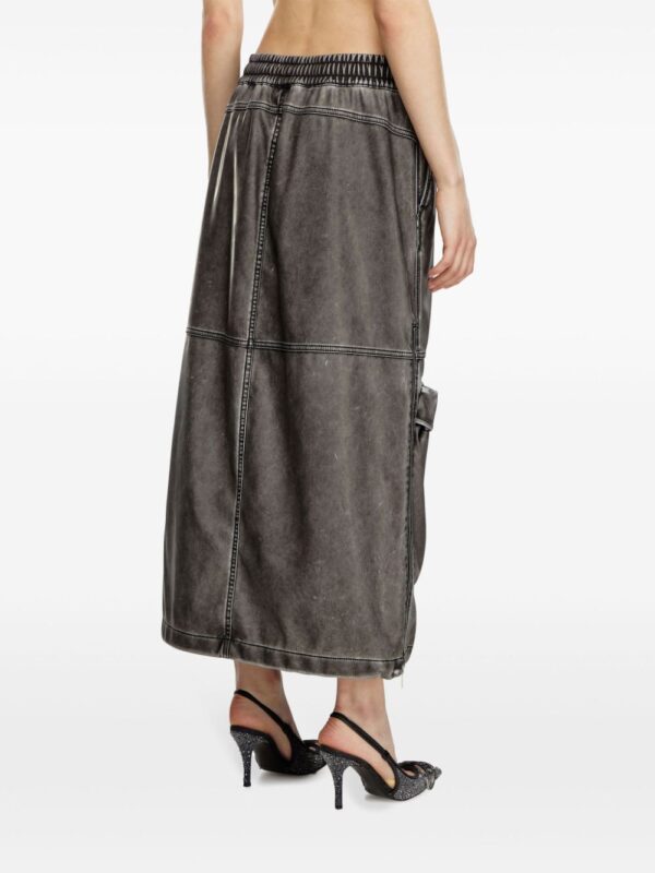 Diesel  O-Dyssey-P1 denim midi skirt - Image 4