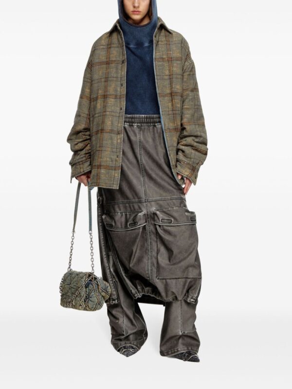 Diesel  O-Dyssey-P1 denim midi skirt - Image 2