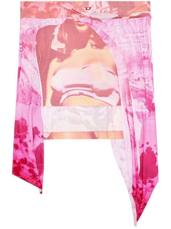 Diesel  O-Malor-P1 graphic-print mini skirt