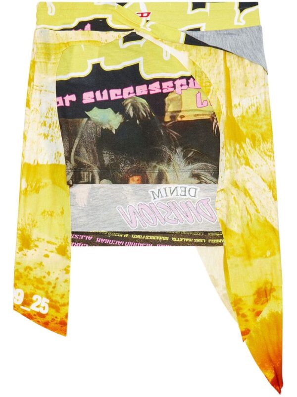 Diesel  O-Malor-P1 graphic-print mini skirt
