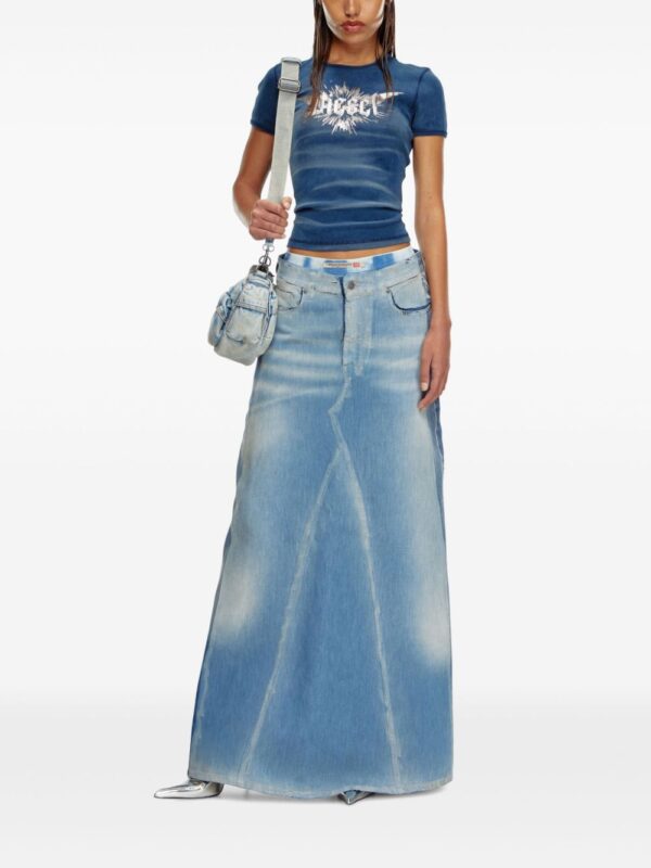 Diesel  De-Pago-S4 denim maxi skirt - Image 2