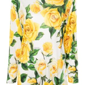 Dolce & Gabbana floral-print long-sleeve blouse