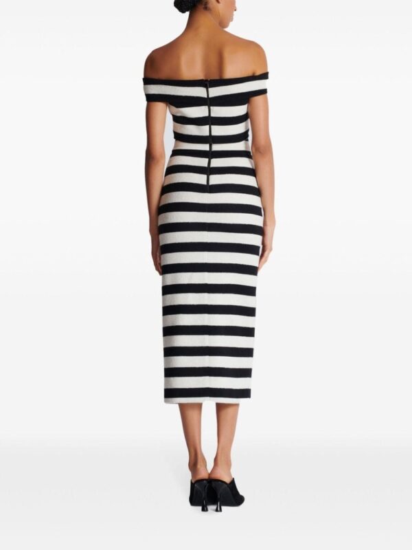Balmain off-shoulder striped top - Image 3