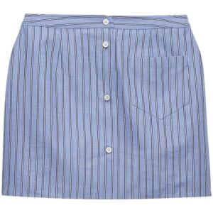 Prada  striped chambray miniskirt