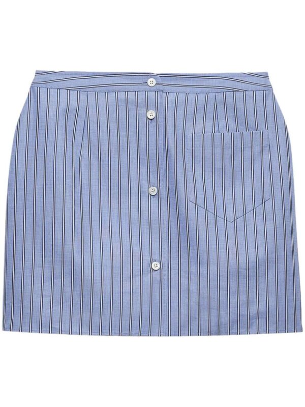 Prada  striped chambray miniskirt