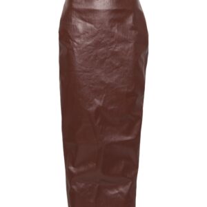 Rick Owens  Pillar coated maxi skirt
