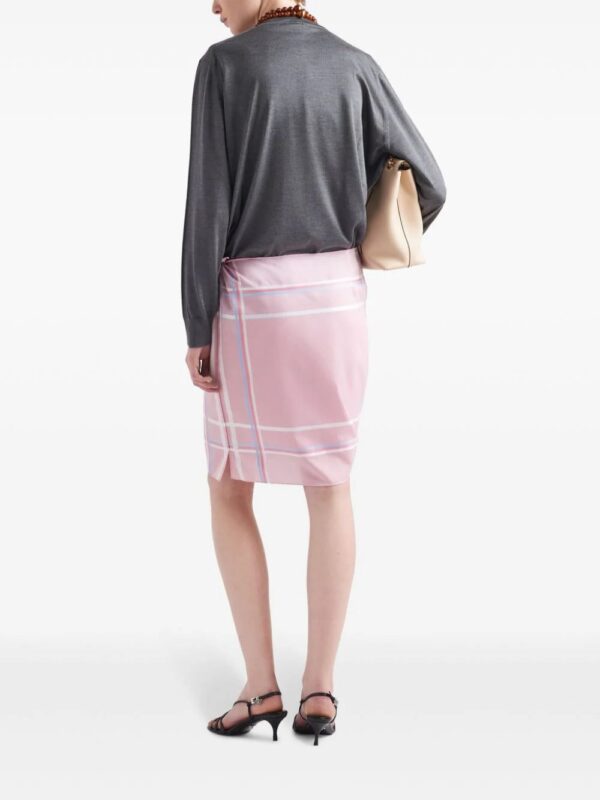 Prada  checked cotton miniskirt - Image 3