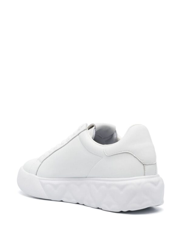 Love Moschino logo-print leather sneakers - Image 3