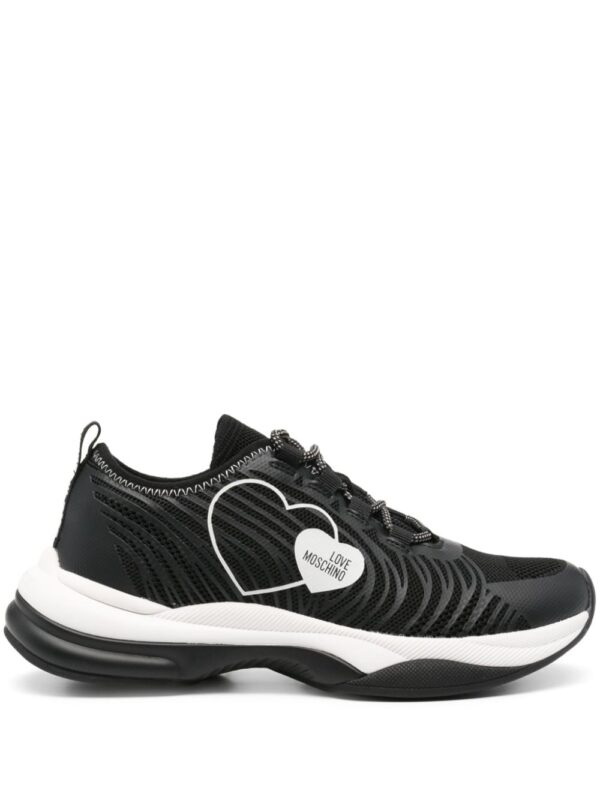 Love Moschino logo-print mesh sneakers