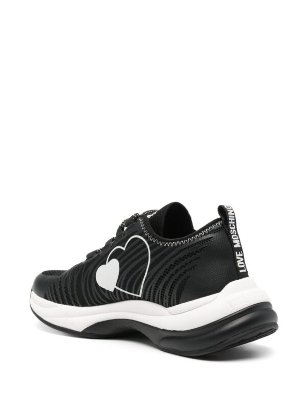 Love Moschino logo-print mesh sneakers - Image 3