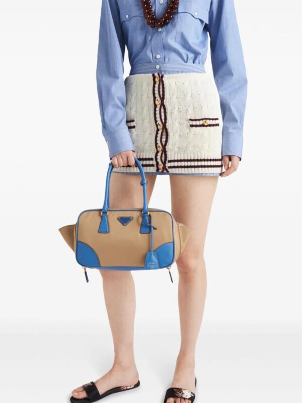 Prada  cable-knit cotton mini skirt - Image 4