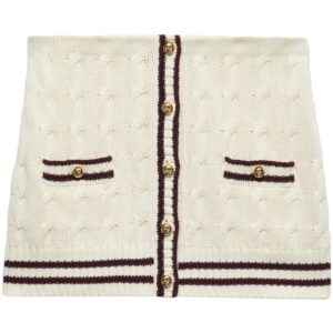 Prada  cable-knit cotton mini skirt