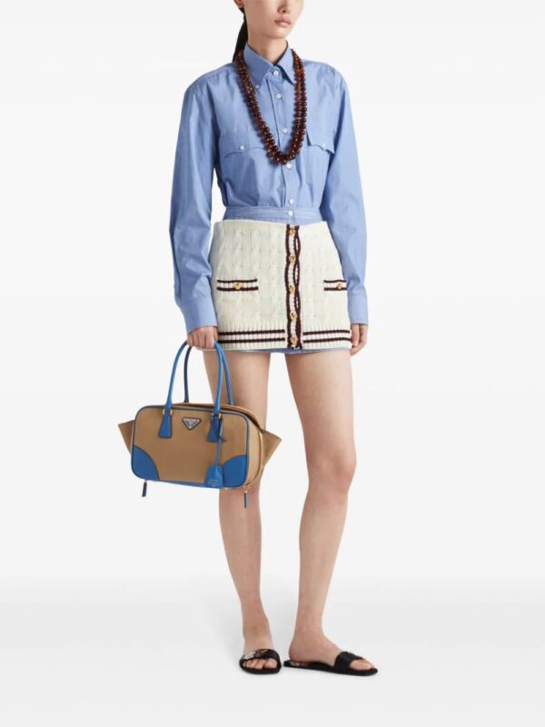 Prada  cable-knit cotton mini skirt - Image 2