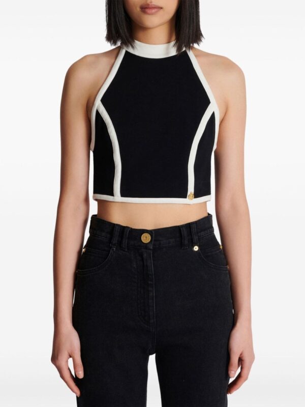 Balmain two-tone halterneck top - Image 5
