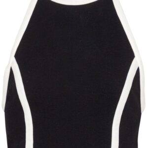 Balmain two-tone halterneck top
