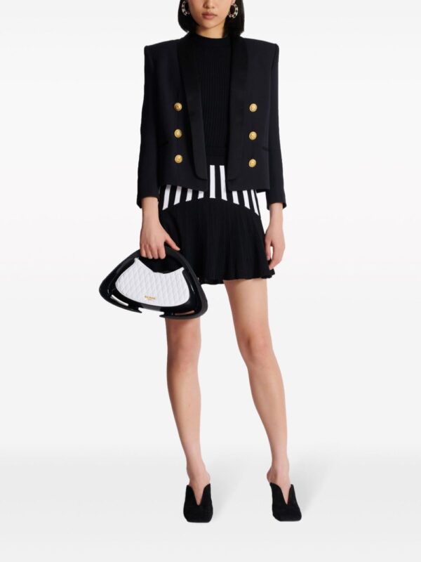Balmain  ribbed-knit pleated skirt - Image 2