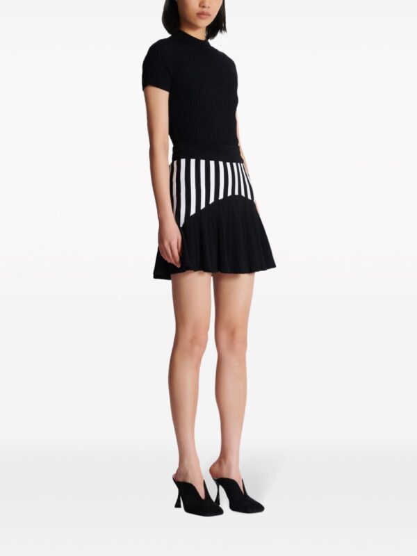 Balmain  ribbed-knit pleated skirt - Image 3