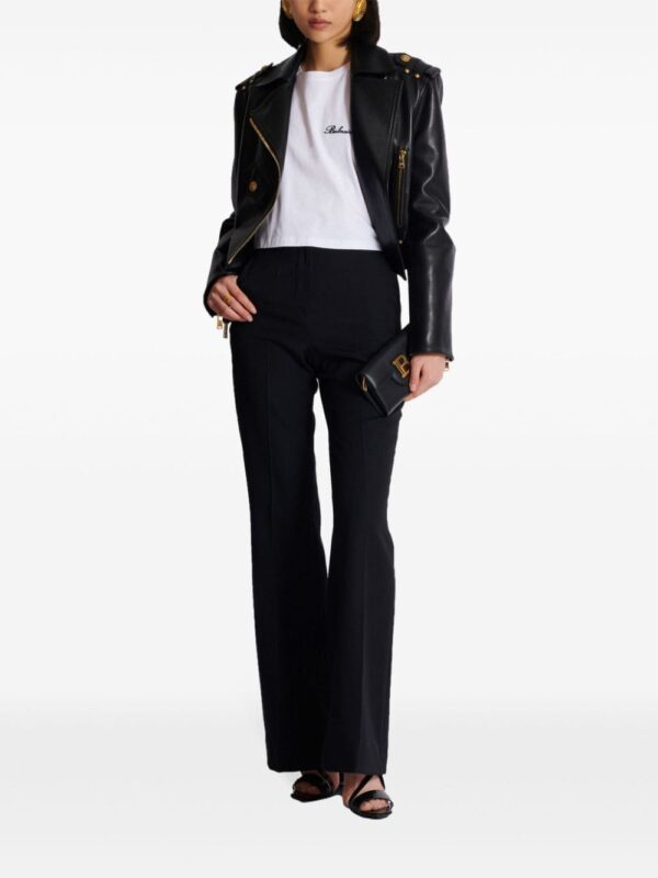 Balmain logo-embroidered cotton T-shirt - Image 2