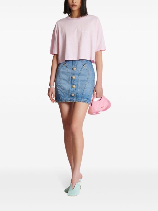 Balmain logo-embroidered cotton T-shirt - Image 2