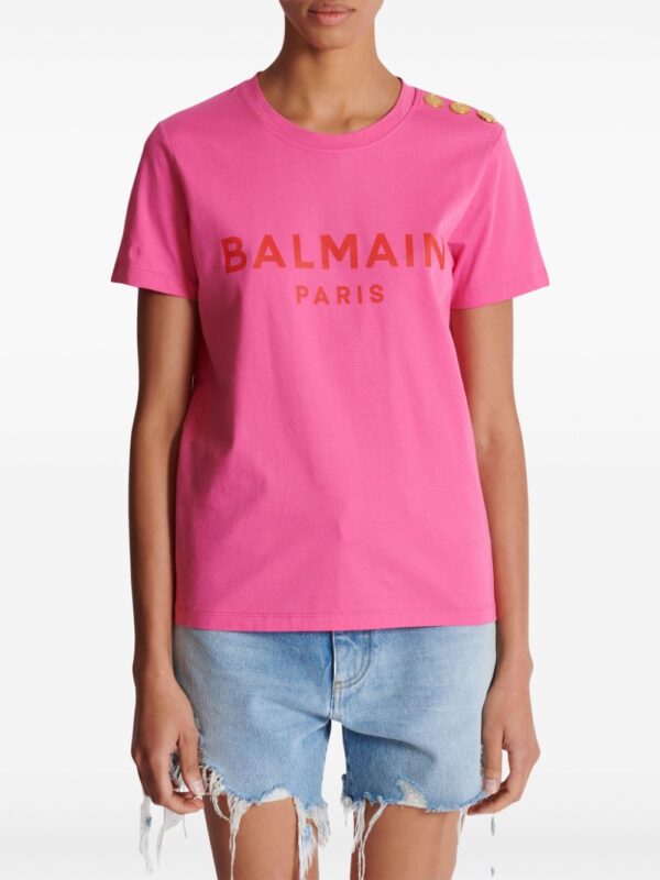 Balmain logo-print cotton T-shirt - Image 5