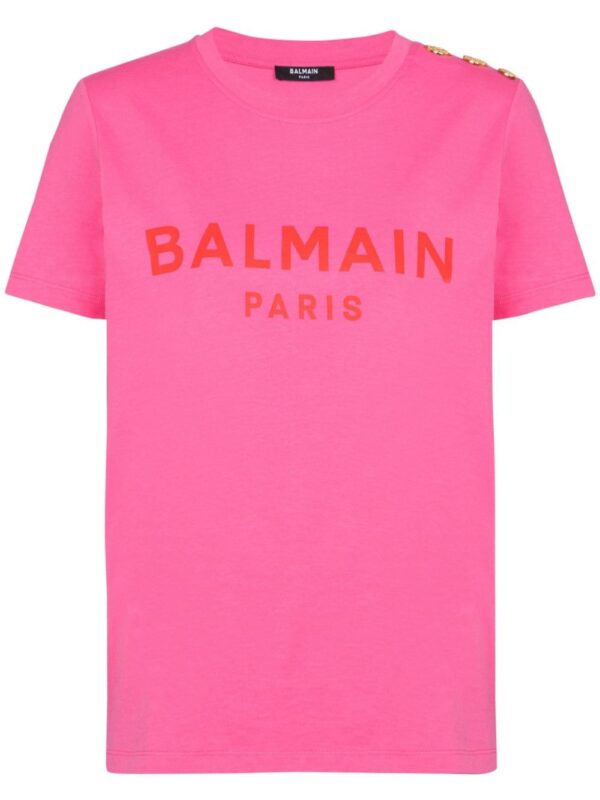 Balmain logo-print cotton T-shirt