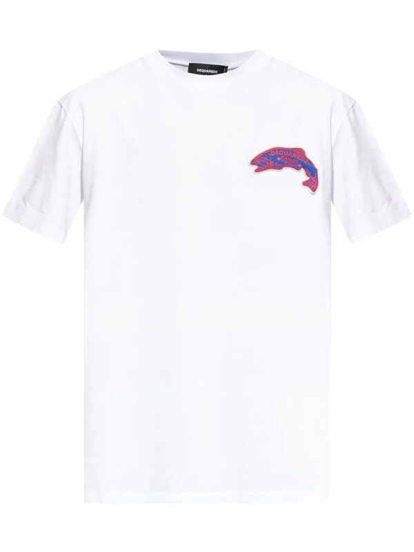 DSQUARED2  logo-appliquéd cotton T-shirt