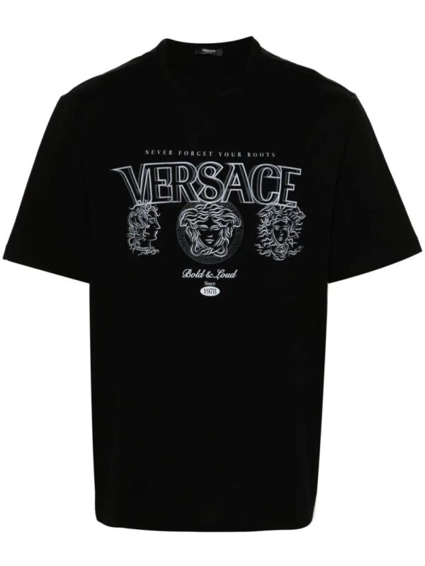 Versace  logo-print cotton T-shirt