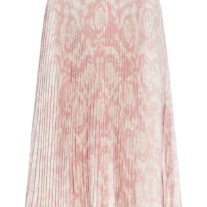 Versace  Barocco-print pleated midi skirt