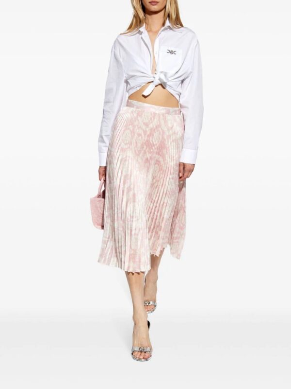 Versace  Barocco-print pleated midi skirt - Image 2