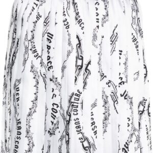 Versace Jeans Couture  Chain Couture-print pleated skirt