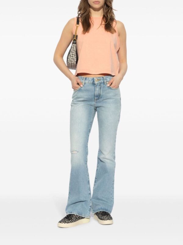Balmain logo-embroidered cotton vest - Image 2