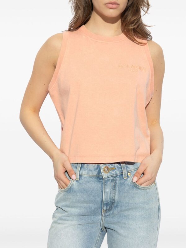 Balmain logo-embroidered cotton vest - Image 3