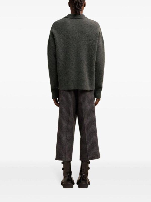 AMI Paris  Ami de Coeur alpaca-blend polo jumper - Image 4