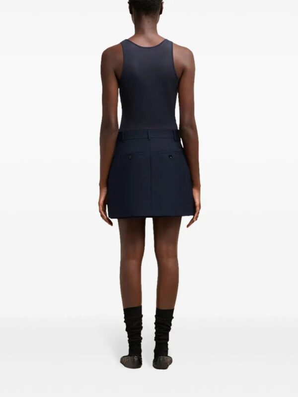 AMI Paris  concealed-fastening wool skirt - Image 4