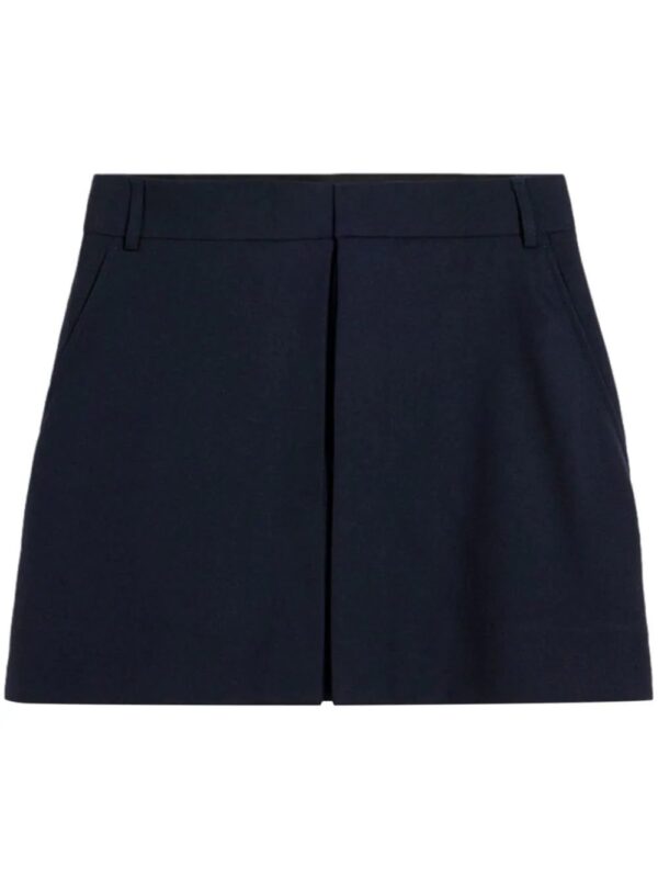 AMI Paris  concealed-fastening wool skirt