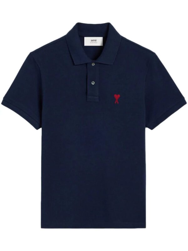 AMI Paris  Ami De Coeur organic-cotton polo shirt
