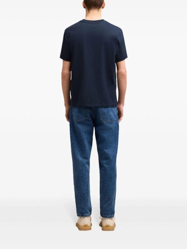 AMI Paris  logo-embroidered T-shirt - Image 4