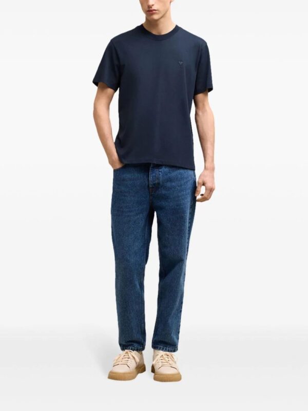 AMI Paris  logo-embroidered T-shirt - Image 3