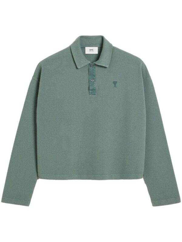 AMI Paris  Ami De Coeur long-sleeved polo shirt