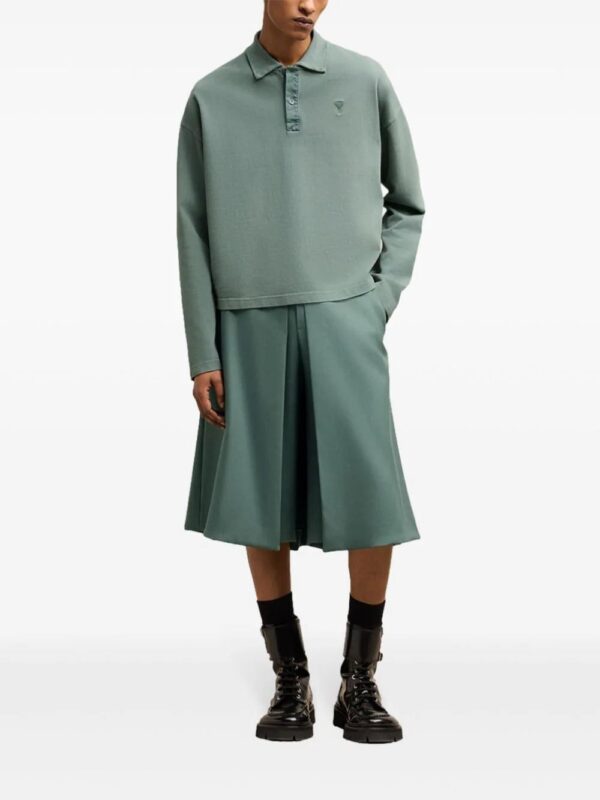 AMI Paris  Ami De Coeur long-sleeved polo shirt - Image 3