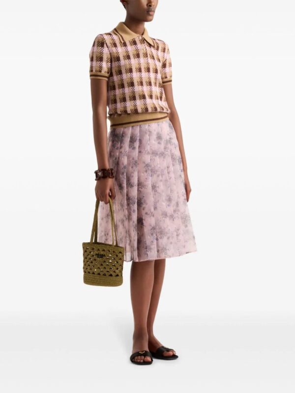Prada  floral-print pleated skirt - Image 2