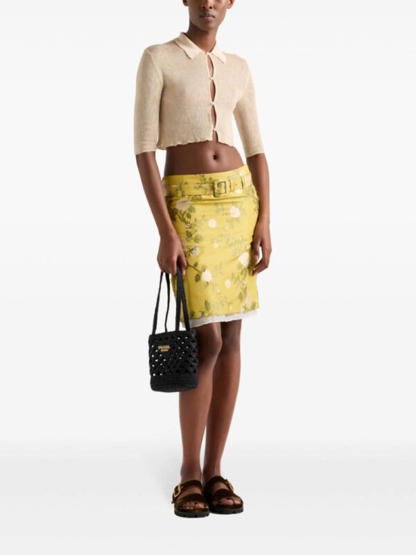 Prada  jacquard floral skirt - Image 2