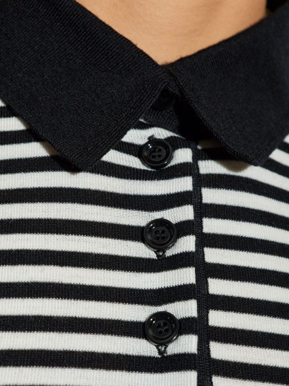 Dolce & Gabbana striped cropped polo shirt - Image 5