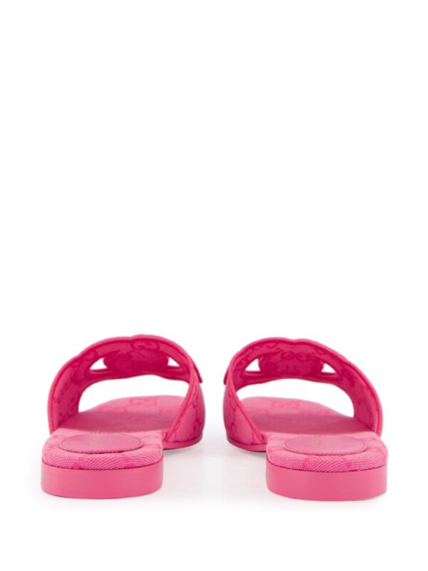 Gucci Interlocking G canvas slides - Image 5
