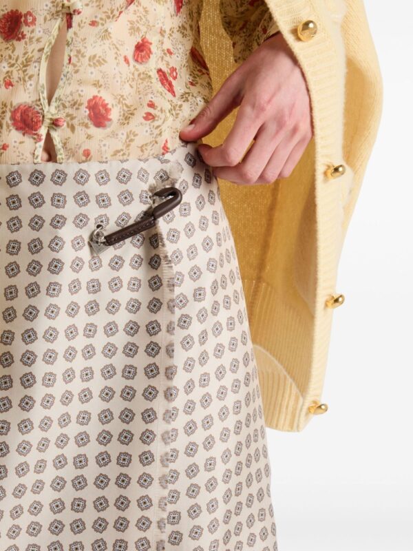 Prada  printed twill skirt - Image 4
