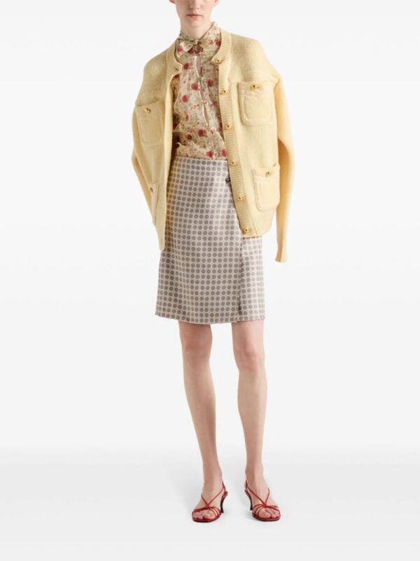 Prada  printed twill skirt - Image 2